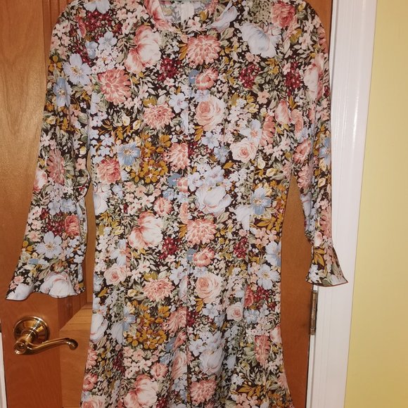 NWOT Zara Floral Printed Mini Dress - Picture 3 of 4